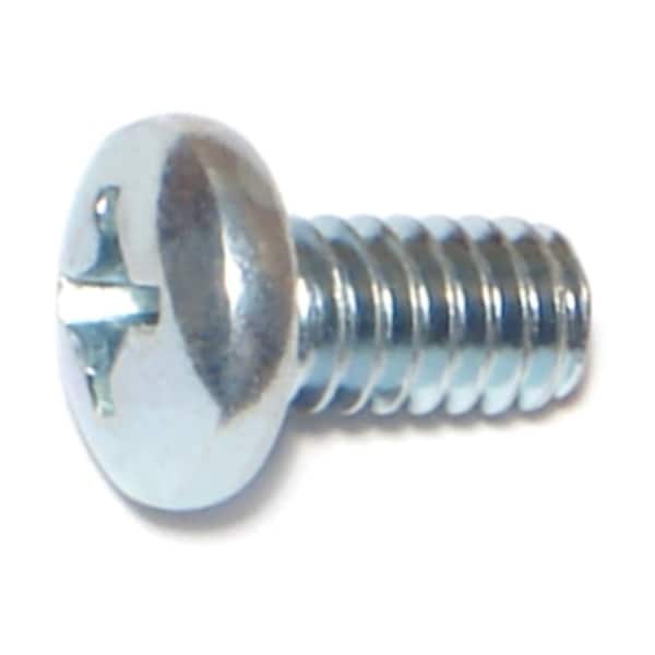 014973457624 Phillips Pan Machine Screws – 1/4-28 X 3 Inch, 10-Piece Pack, Zinc-Plated Steel