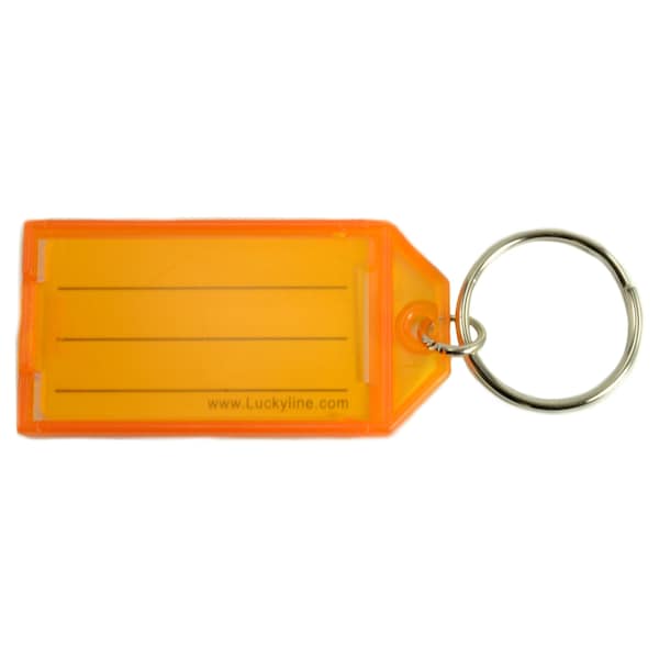 Midwest Fastener Orange Plastic Ring Key Tags with Splits 6PK 35564 | Zoro