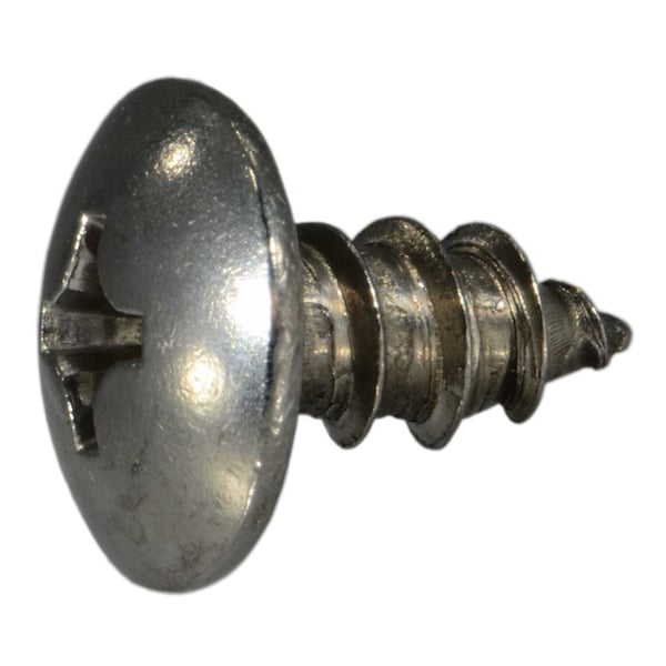 Viti Autofilettanti Per Lamiera #14 X 1/2 Pollice – Testa Ovale Phillips – Acciaio Inox 18-8 – Confezione Da 50