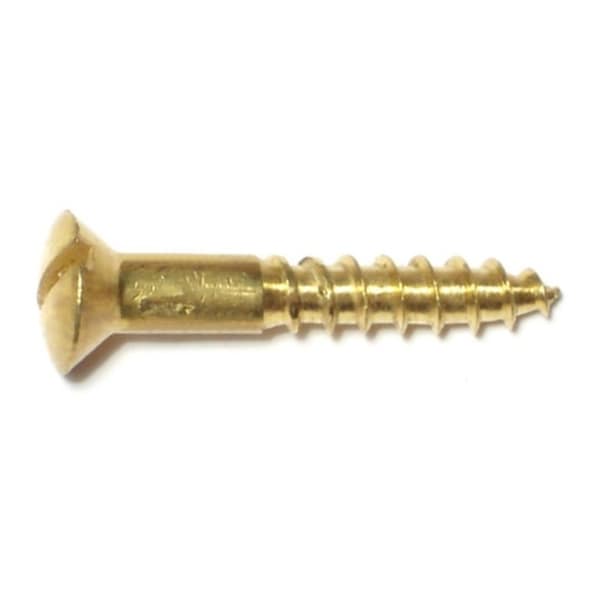 10 x 1-1/2 Silicon Bronze Wood Screws Oval Head Slotted Drive Qty 50