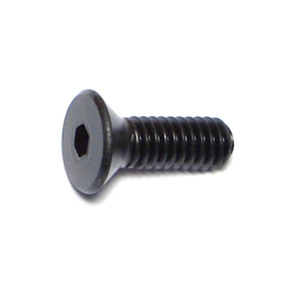 Midwest Fastener #8-32 Socket Head Cap Screw, Flat, Plain Steel, 1/2 in ...