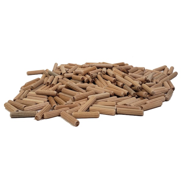 1000 Pieces Eucalyptus Twill Round Wooden Pins Dowel Pins M6 X 40 Wooden Pins For Grooved Craft Projects, Professional Carpenters, DIY, Woodworking, Grooved Dowel Pins - View #12