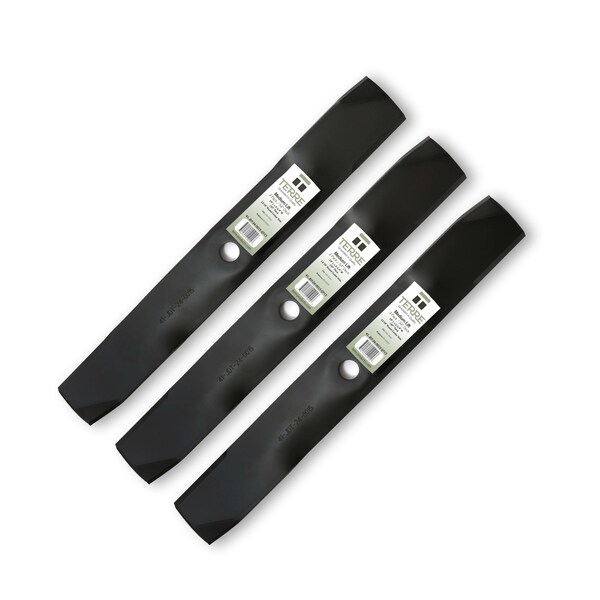 thumbnail image 2 of MowerPartsGroup 54-Inch Deck Blades – Set Of 3 For John Deere X320 X340 X390 X500 2 of 5