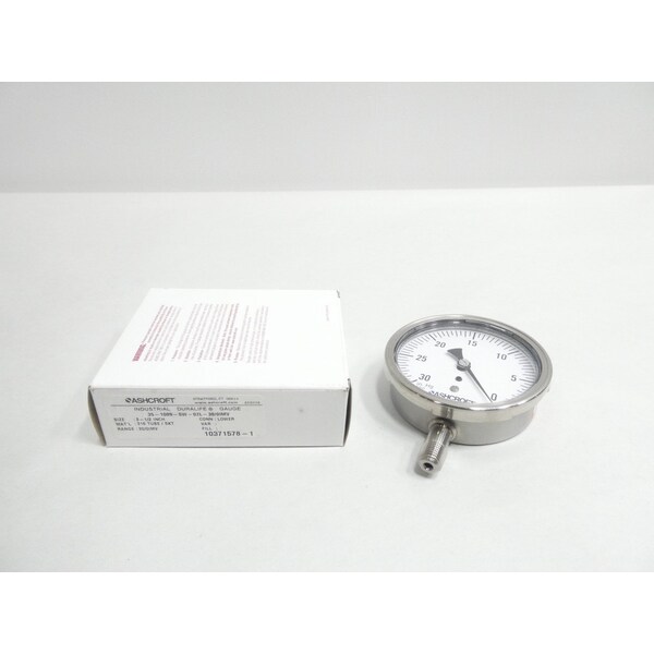 Manometro Ashcroft 35-1009SW-02L-2000PSI &ndash; 0-2000 Psi &ndash; 3-1/2" &ndash; 1/4" NPT &ndash; Nuovo Senza Scatola