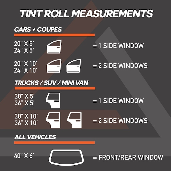 EZAUTO WRAP VLT 5% Uncut Roll 20 X 50FT Window Tint Film Charcoal Black Smoke Car Glass Office