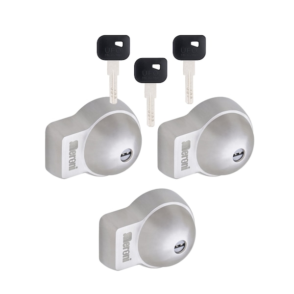 Meroni UFO+ (3) Lock Kit Keyed-alike with (3) reversible keys ...