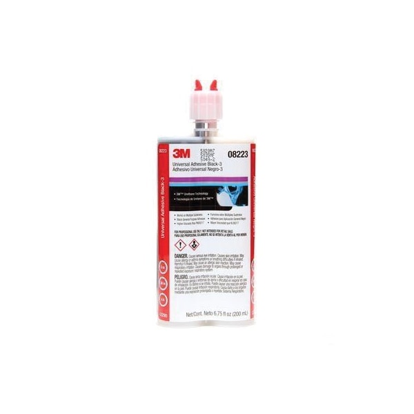 3M Universal Adhesive - 3, 08223, 200 mL, Black 7010364210 | Zoro