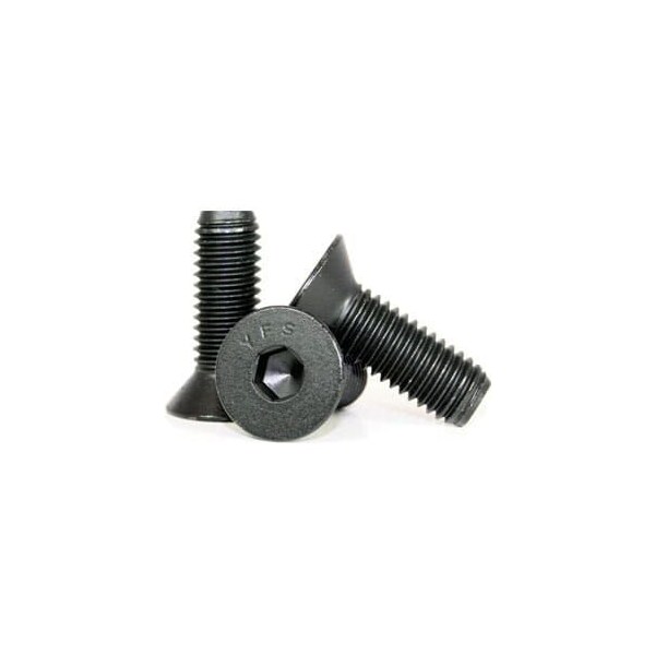 1/4-20 Alloy Steel Flat Socket Head Cap Screws – Black Oxide, Choose Length & Qty