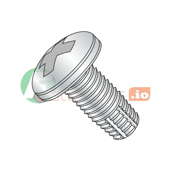 Large Pan Fasteners Newport Fasteners Thread Cutting Screw, #8-32 x 3 in, Zinc Plated Steel ...