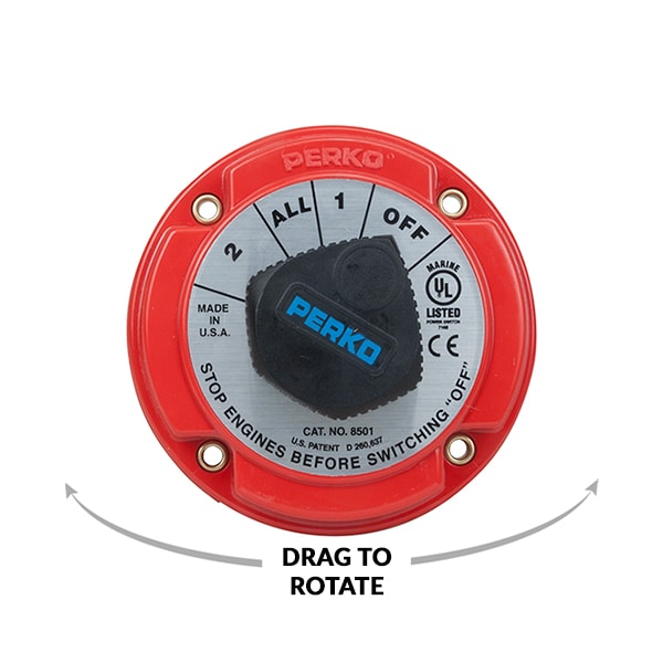 Perko Perko 8501DP Medium Duty Battery Selector Switch 8501DP