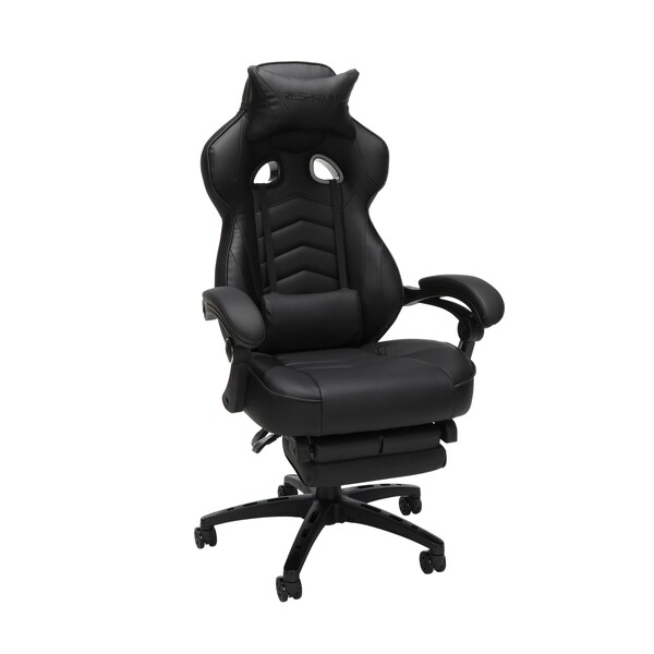 Respawn Leather Gaming Chair, Fixed Arms RSP-110-BLK | Zoro