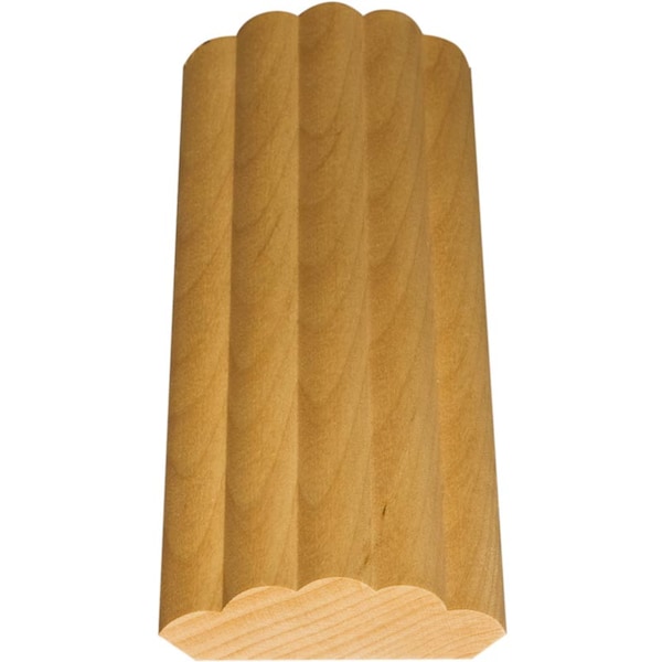 Square Reeded Molding Osborne Wood Products 24 x 2 1/2 x 3/4 Reeded Cabinet Corner Molding in ...