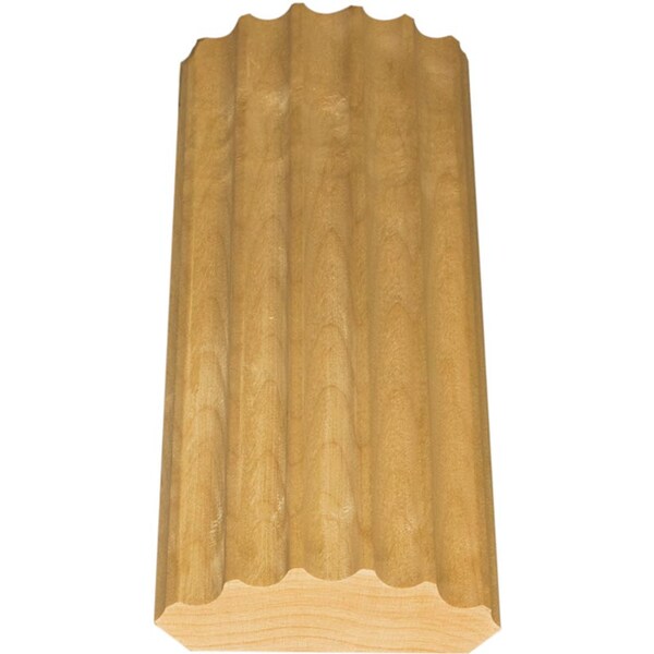 Osborne Wood Products Inc 69 84a 100 87 84 X 2 1 2 X 3 4 Fluted Cabinet Corner Molding In Alder Zoro Com
