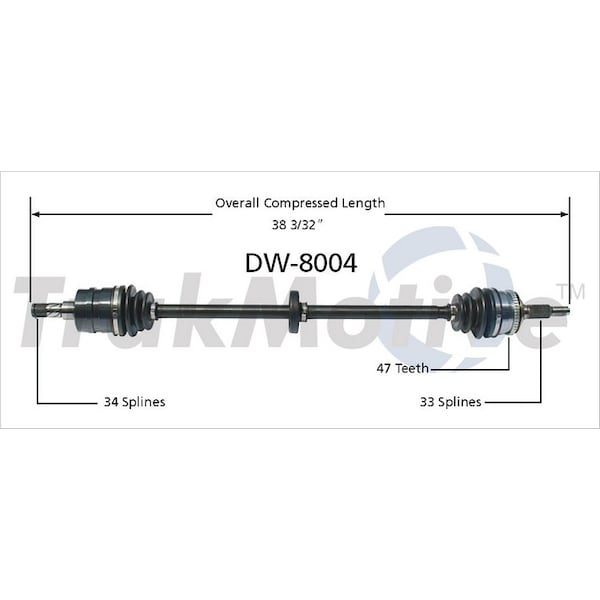 Cardone 60-1038 Remanufactured CV Axle Cardone 60-1038 Remanufactured CV Axle
