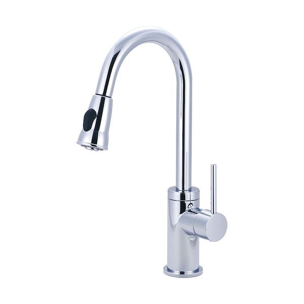 Compression Kitchen Faucets Pioneer Industries Single Handle Pull-Down Kitchen Faucet, Compression ...