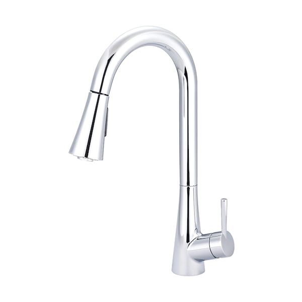 Olympia Faucets Single Handle Pull-Down Kitchen Faucet, Compression ...