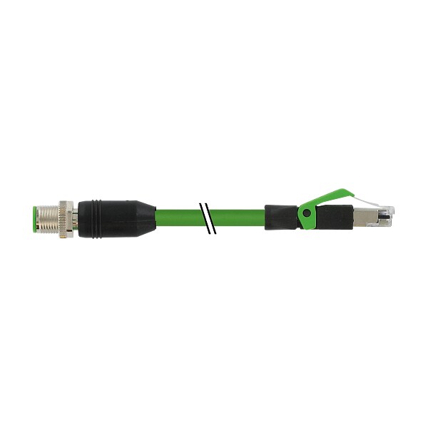 Murr Elektronik M12 male 0° / RJ45 male 0° shielded Ethernet, PUR ...