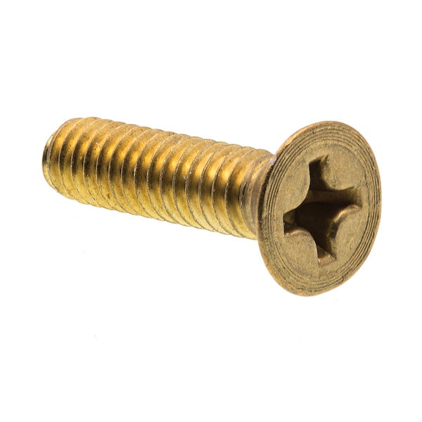 8-32 x 1 Brass Coarse Thread Slotted Round Head Machine Screws
