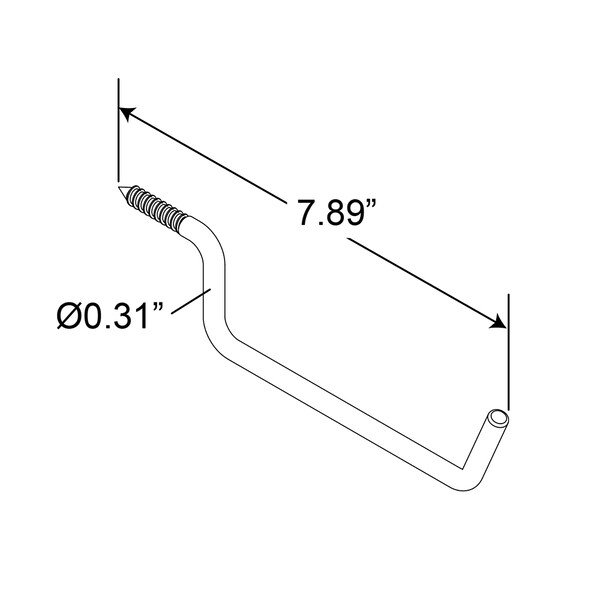Pack of 6 Prime-Line Products Steel Rod Prime-Line MP9209-6 Screw-in Utility Hook Gray Rubber Coating 6-Inch Pack of 6 Prime-Line Products Steel Rod Prime-Line MP9209-6 Screw-in Utility Hook Gray Rubber Coating 6-Inch