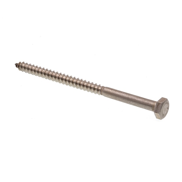 Prime-Line Products 9055154 Lag Screw Bolt, Hex Head, 1/4 In X 3 In, Stainless Steel, Pack Of 25