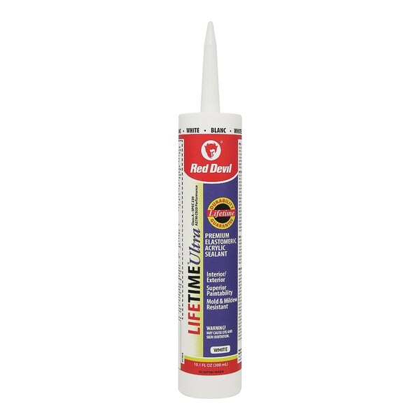 Red Devil Caulk Acry Elstmrc Wht 10.1oz 0118CA | Zoro