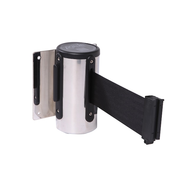Queue Solutions WallMaster 300, Polished Chrome, 10' Red/White NO ENTRY ...