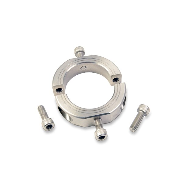 Clamp Collar Style Ruland 3/4 Bore Dia. 316 Stainless Steel Shaft Collar Standard Dimension Type MSP-12E-ST Clamp Collar Style Ruland 3/4 Bore Dia. 316 Stainless Steel Shaft Collar Standard Dimension Type MSP-12E-ST