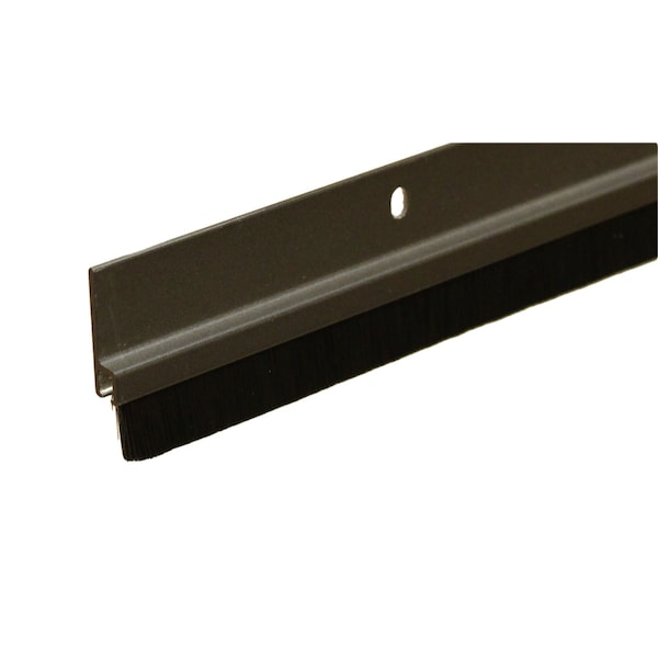 Randall 3' Brown Aluminum Brush Door Sweep For Gap Up To 1" 3 FT BS-100 ...
