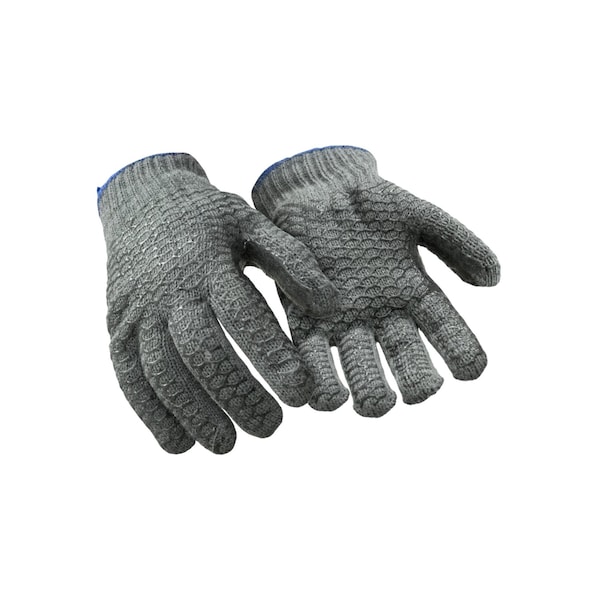 Refrigiwear Cold Protection Gloves, PVC Honeycomb Palm, Grey, M 0212RGRAMED - main