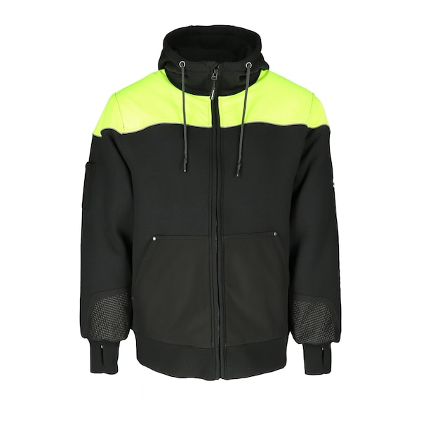Refrigiwear Black/Lime Regular Small Freeze Edge Qltd Sweatshirt Heavy Sweatshirt 8450RBLMSML - main