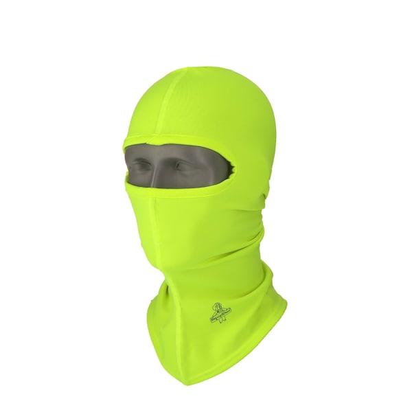Refrigiwear Flex-Wear Open Hole Mask, 92% Polyester/8% Spandex, Lime, One Size 6047RHVLOSA - main