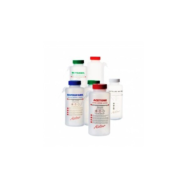 Dwk Life Sciences Azlon Round Wash Bottles, Acetone, 500ml, 5/cs, 5PK ...