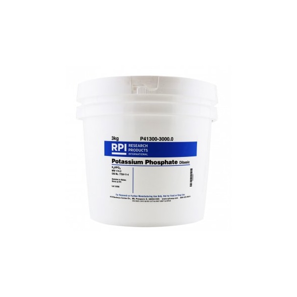 Rpi Potassium Phosphate, Dibasic, 3 KG P41300-3000.0 | Zoro