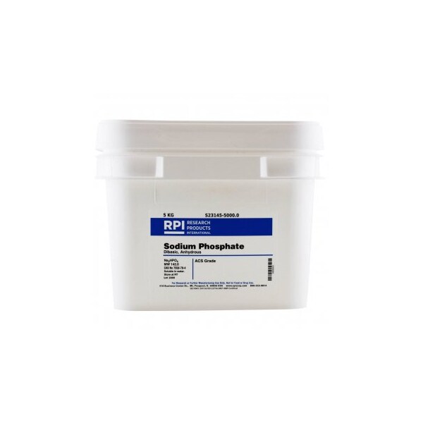 Rpi Sodium Phosphate Dibasic, Anhydrous, ACS, 5 KG S23145-5000.0 | Zoro