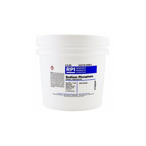 Rpi Sodium Phosphate Dibasic Heptahydrate, 2.5 KG S23175-2500.0 | Zoro