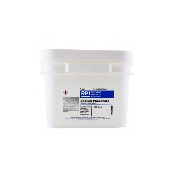 Rpi Sodium Phosphate Dibasic Heptahydrate, 5 KG S23175-5000.0 | Zoro