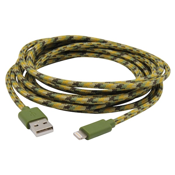 Mobilespec LightningCharge and Sync Cable, Camo, 10 MB06625 | Zoro