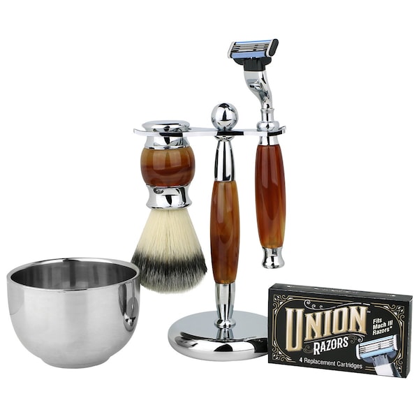 Union Razor All Brands Union Razors Tiger Eye 5-Piece Gift Set SG3 | Zoro