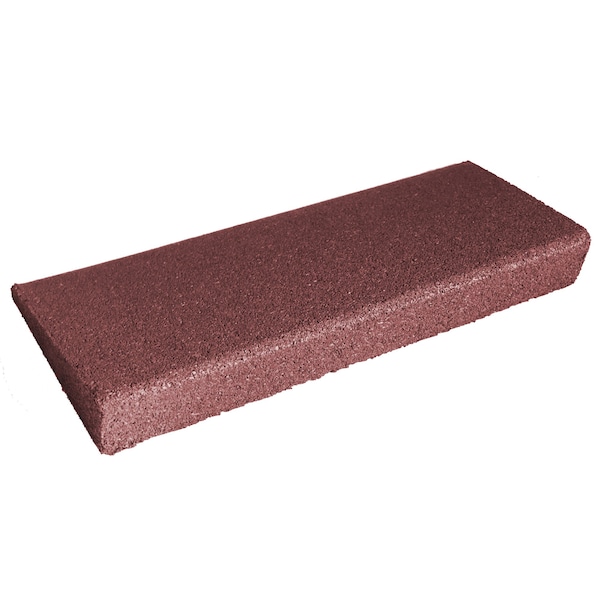 Rubber-Cal "Eco-Safety" Ramp 2.5 in. T x 6 in. W x 19.5 in. L - Terra Cota - 1 Pack 04-127-TC-1pk - main
