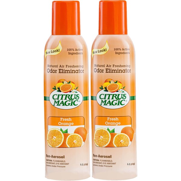 Citrus Magic Air Freshener, Fresh Orange Scent, 7 fl. oz, , AST, PK 2 ...