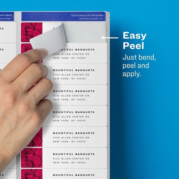 Avery Label, Ezpeel, Laser, 1X4, Cl 1000PK AVE5661 | Zoro