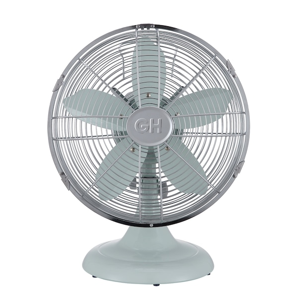 Good Housekeeping 12in Retro Table Fan in Breezewave finish 92604 - main