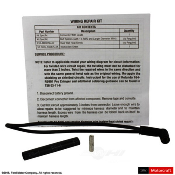 Motorcraft WPT414 Wiring Pigtail Kit Motorcraft WPT414 Wiring Pigtail Kit