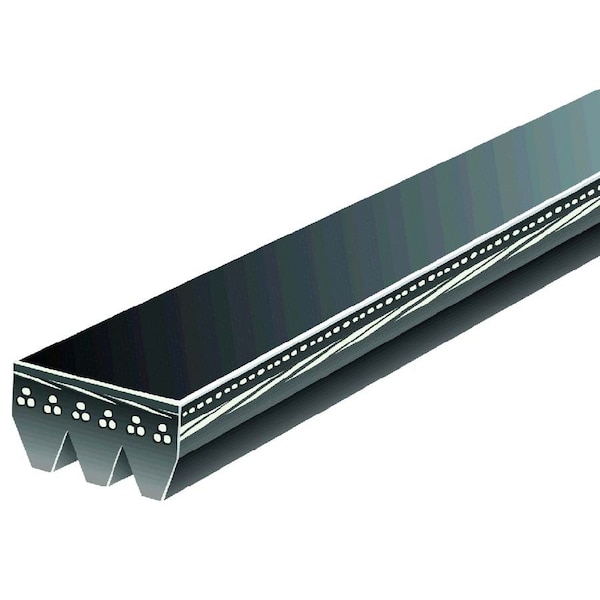 Gates Premium OE Stretch Fit Micro-V Belt - Water Pump, K030195SF K030195SF - main