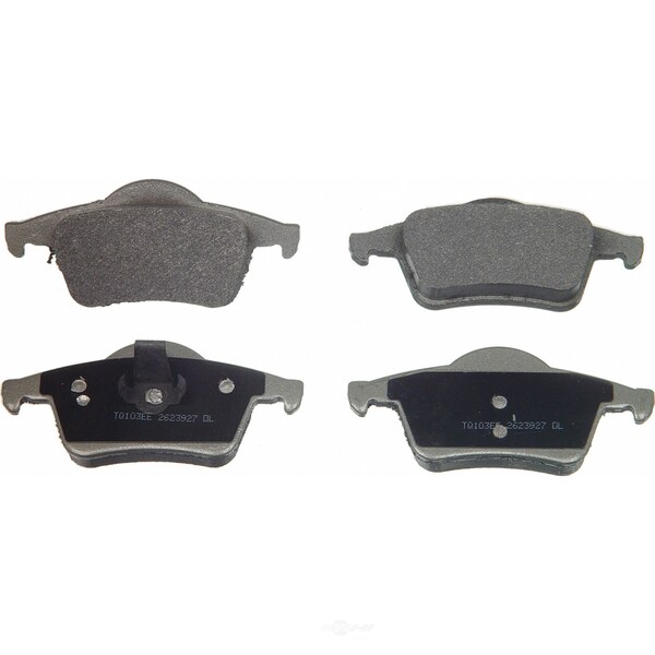 Wagner Brakes ThermoQuiet Disc Brake Pad - Rear, MX795 MX795 - main