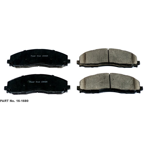 Power Stop Evolution Ceramic Disc Brake Pad - Front, 16-1680 16-1680