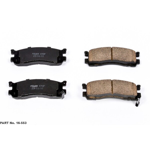 Power Stop Evolution Ceramic Disc Brake Pad - Rear, 16-553 16-553