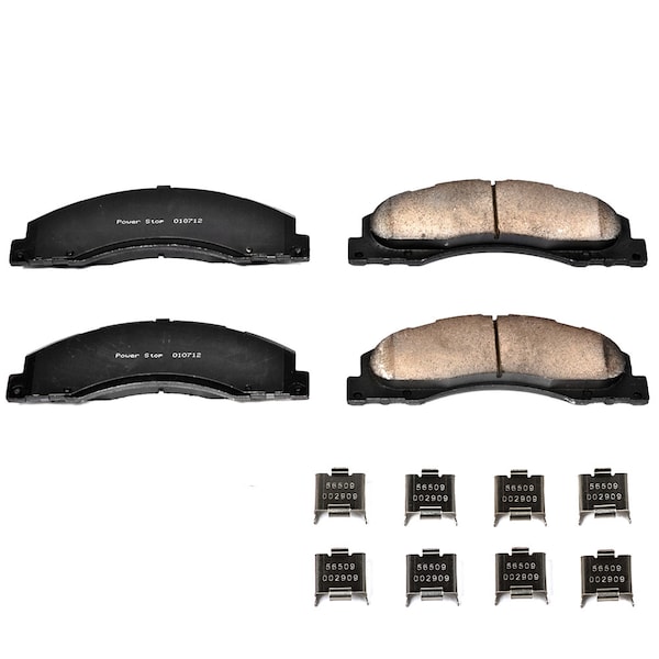 Powerstop Z17 Evolution Plus Disc Brake Pad and Hardware Kit, 171328