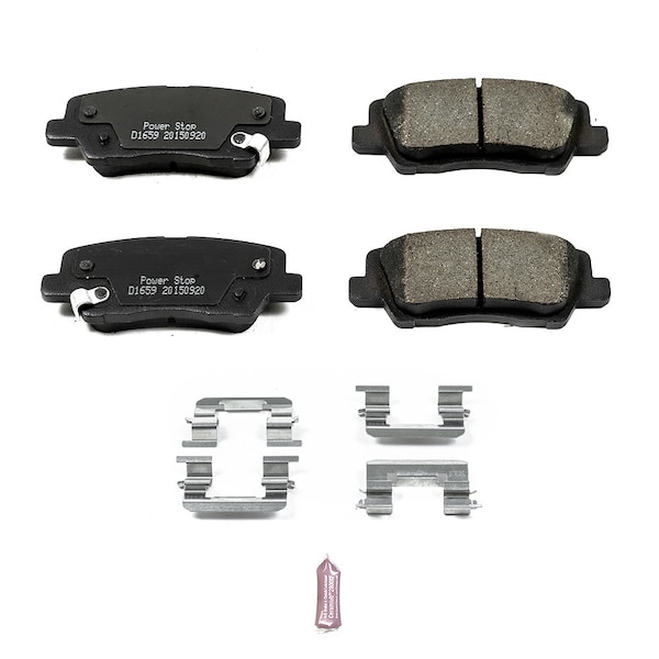 Power Stop Z17 Evolution Plus Disc Brake Pad - Rear, 17-1659 17-1659