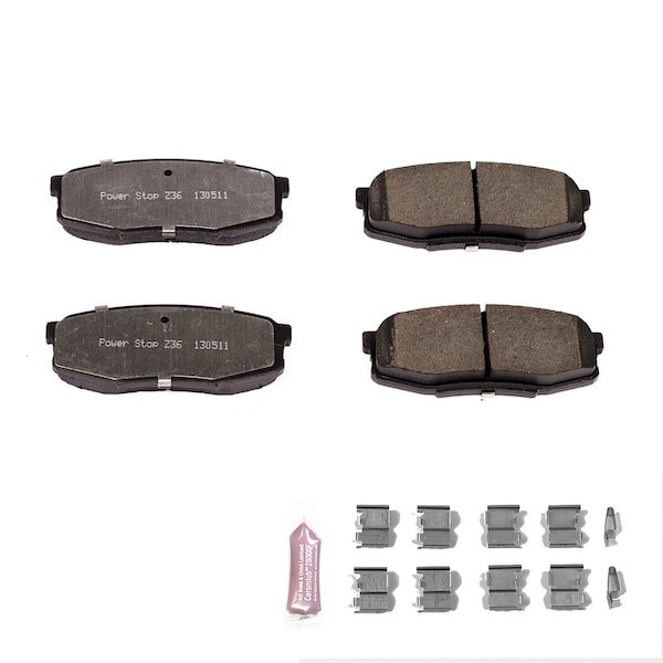 Powerstop Truck and Tow Severe Duty Disc Brake Pad - Rear, Z36-1304 Z36-1304 - main